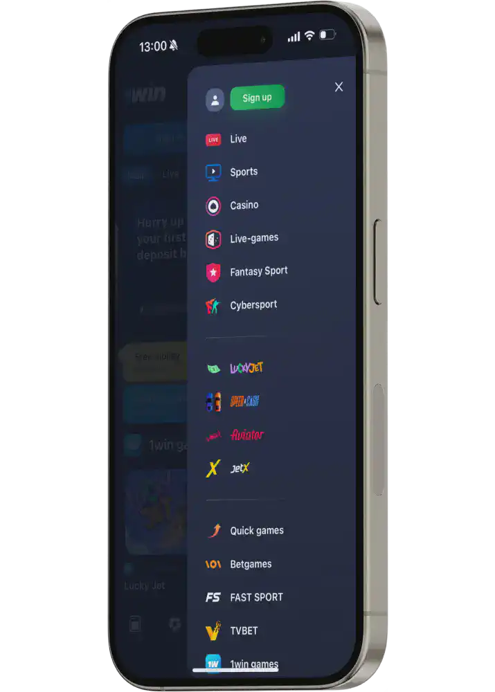 Download 1win Login on Mobile