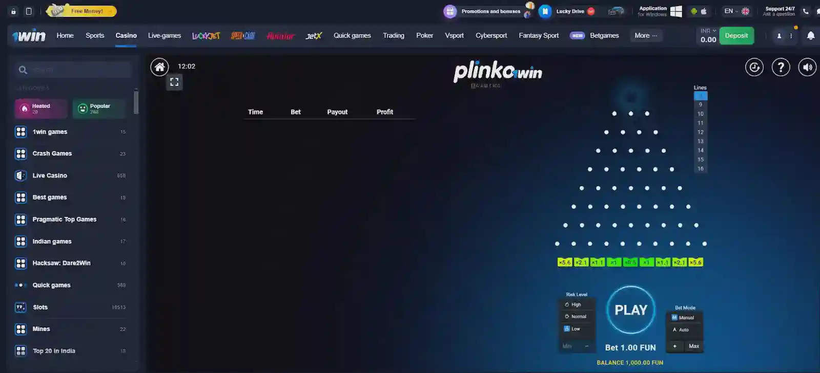 1win Plinko Deposit 1win Plinko Deposit