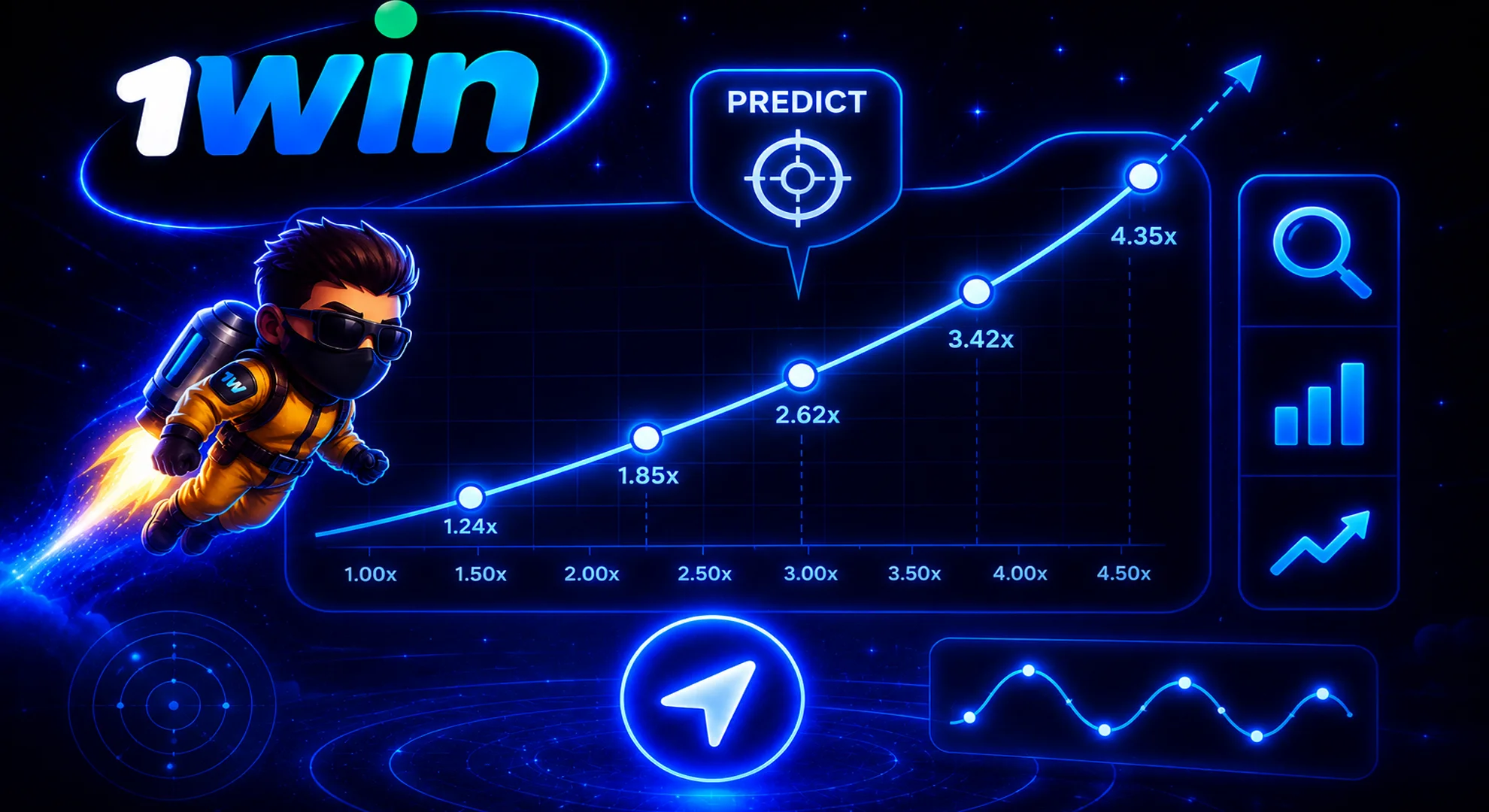 1win Lucky Jet predictor Malaysia strategy signal